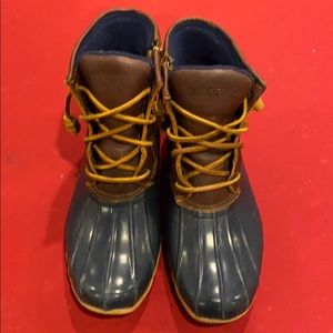 Women’s Sperry Saltwater Duck Boot Tan/Navy